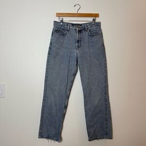 Vintage Nautica Classic Straight Leg 100% Cotton Rigid Denim Jeans size 10